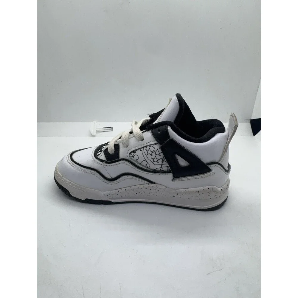 Nike Air Jordan 4 IV Retro Youth Size 9C DIY Black White DC4101 100